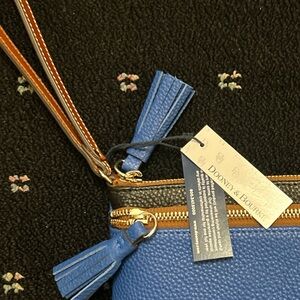 Dooney & Bourke Blue Textured Clutch